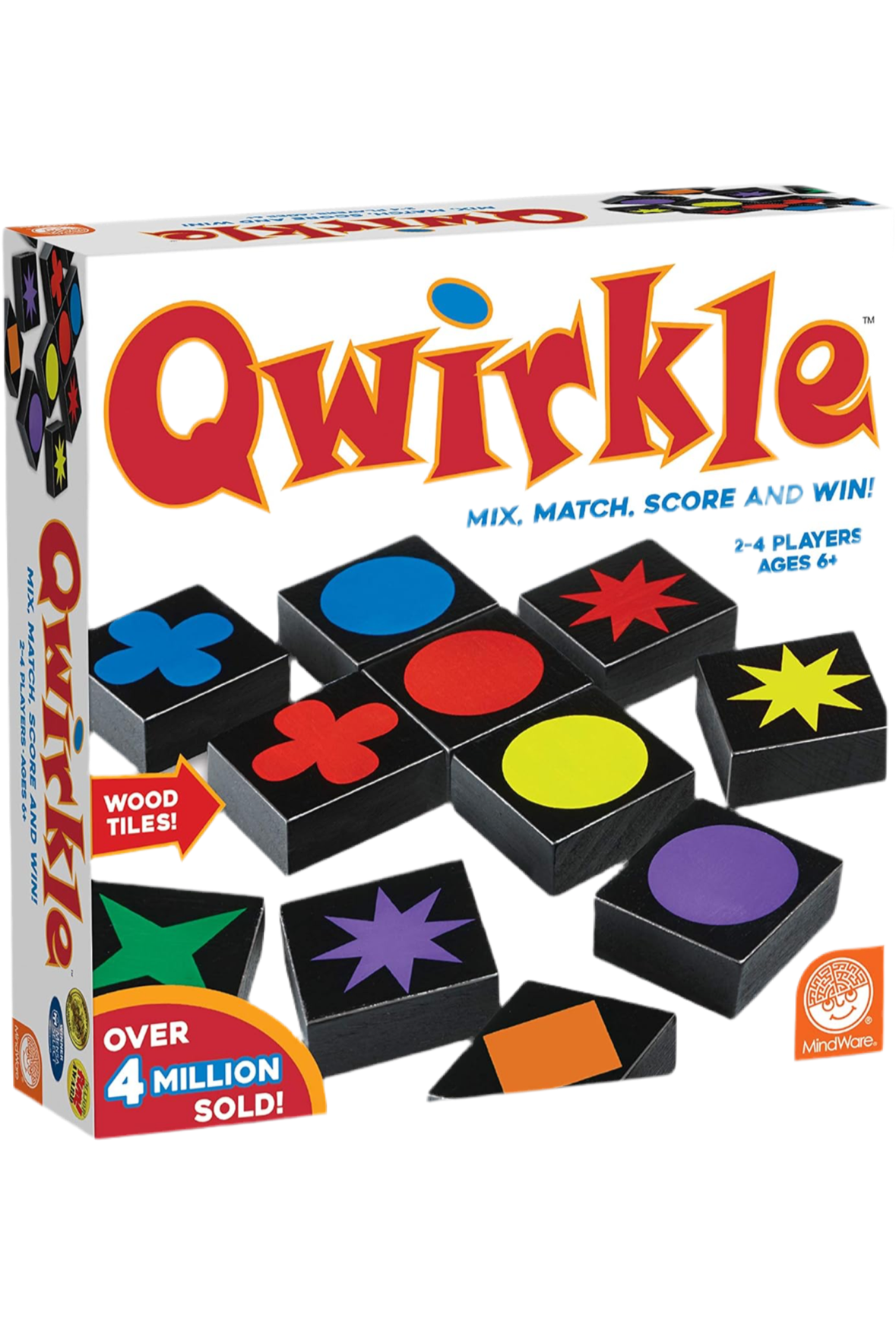 Mindware | Qwirkle UK Edition | Board Game | Ages 5+ | 2-4 Players | 45 Minutes Playing Time