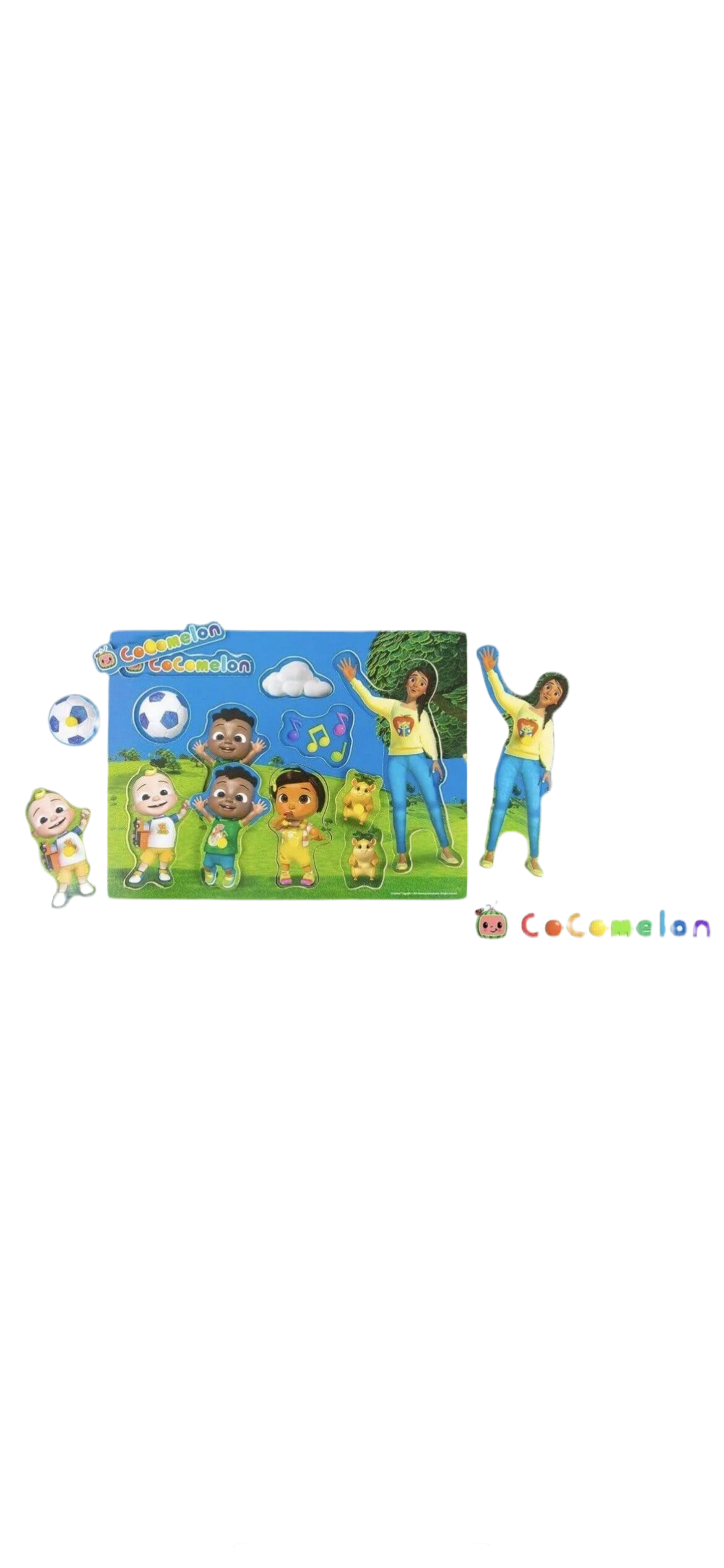 Cocomelon Shaped Pegged Jigsaw Puzzle Board