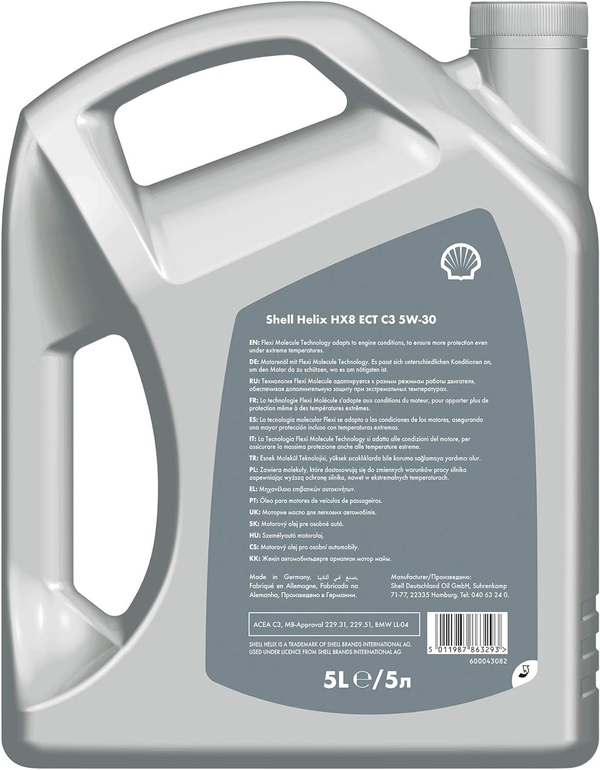 Shell Helix HX8 ECT C3 5W-30, 5 Litre